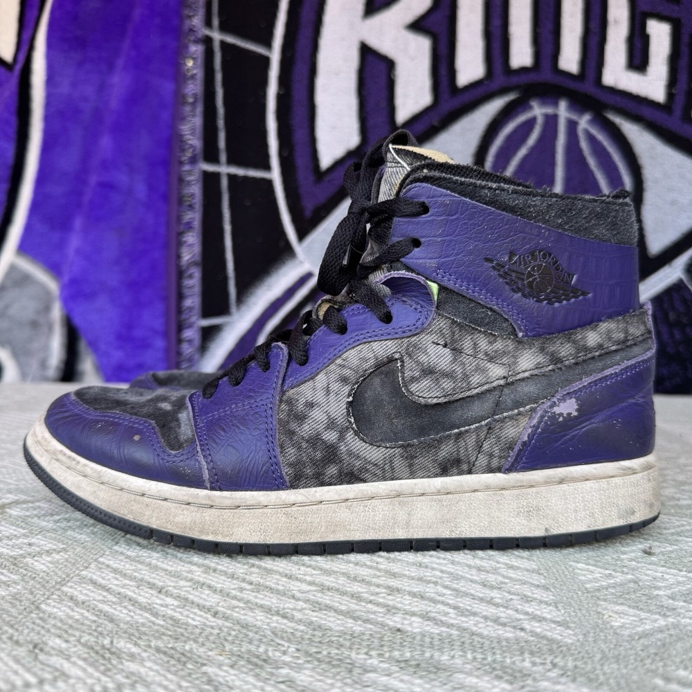 Size 9.5 - NIKE AIR JORDAN 1 RETRO ZOOM CMFT BBS BAYOU BOYS ORCHID PURPLE